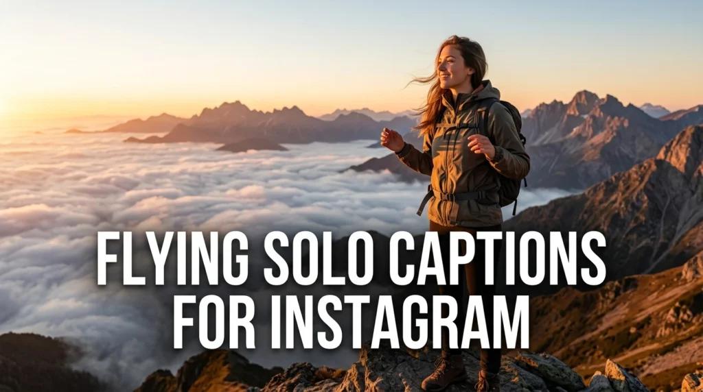 Flying Solo Captions for Instagram