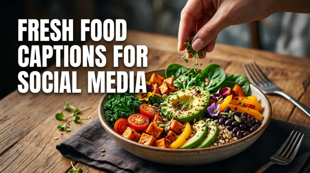 Fresh Food Captions For Social Media
