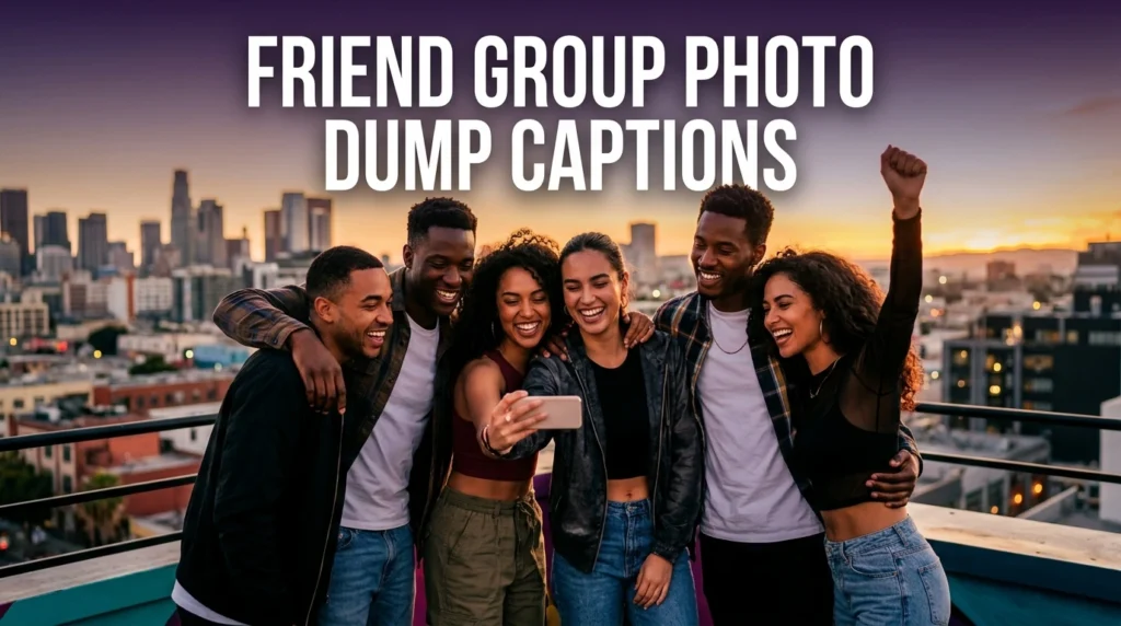 Friend Group Photo Dump Captions