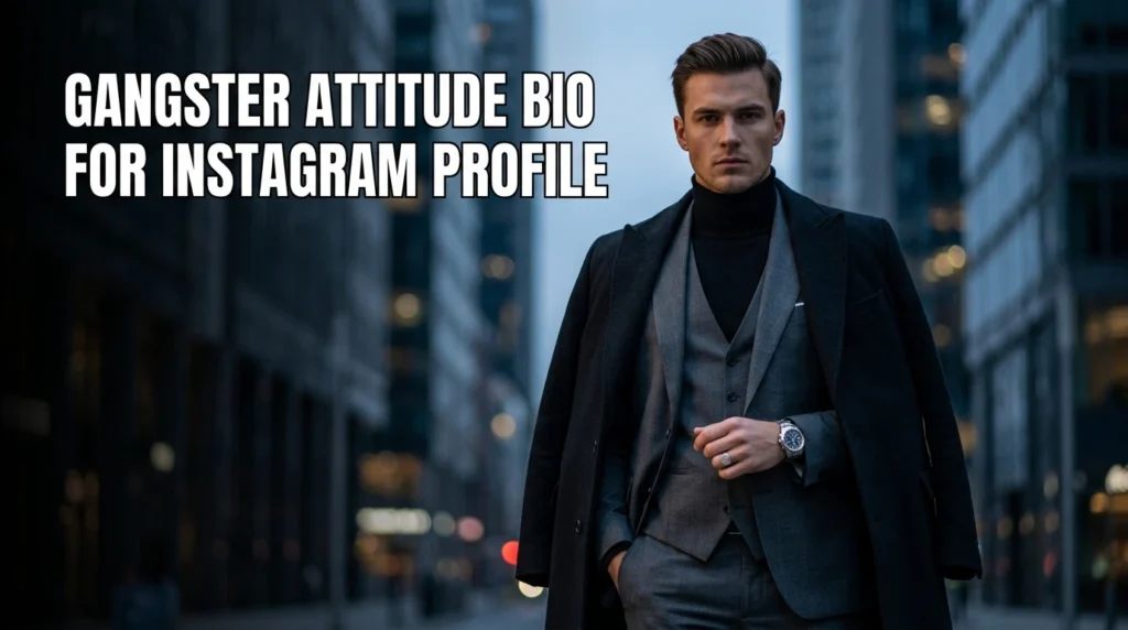 Gangster Attitude Bio for Instagram Profile