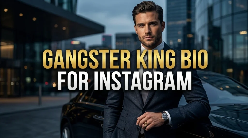 Gangster King Bio for Instagram