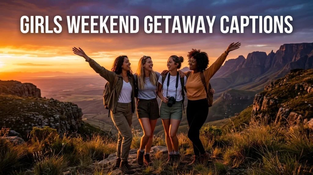 Girls Weekend Getaway Captions