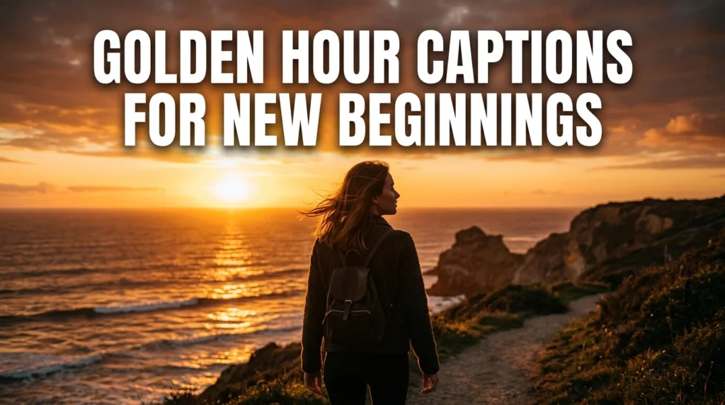 Golden Hour Captions for New Beginnings