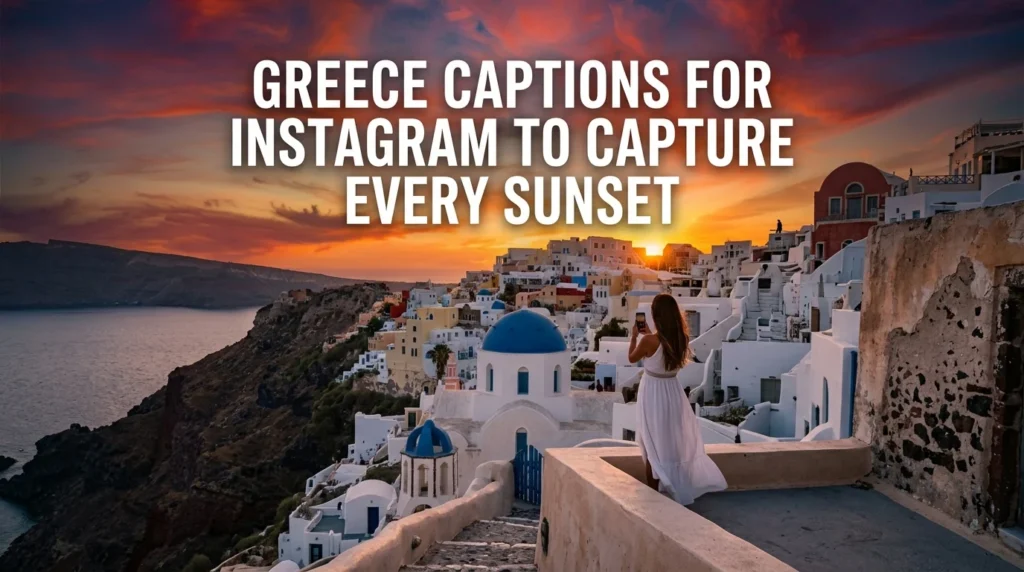 Greece Captions for Instagram to Capture Every Sunset