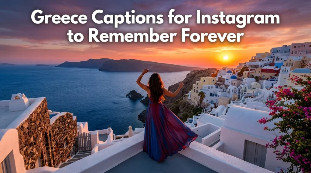 Greece Captions for Instagram to Remember Forever