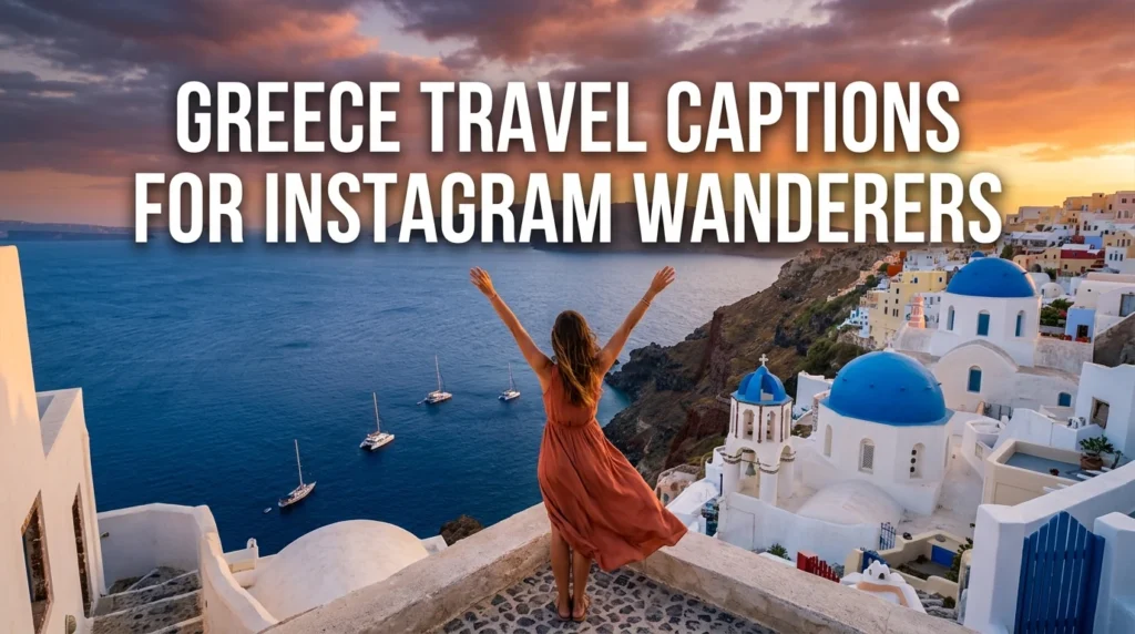 Greece Travel Captions for Instagram Wanderers