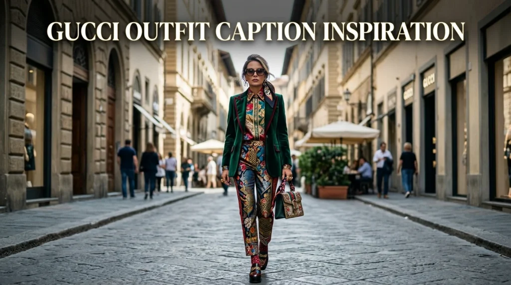 Gucci Outfit Caption Inspiration