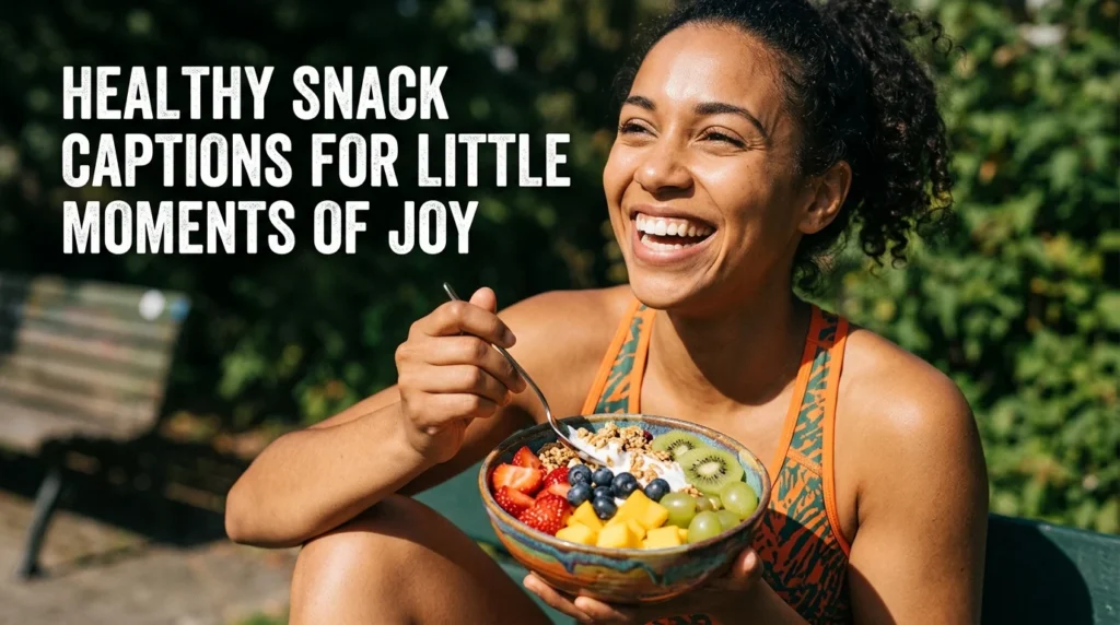 Healthy Snack Captions For Little Moments Of Joy
