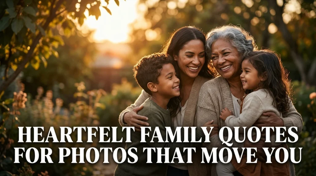 Heartfelt Family Quotes for Photos That Move You