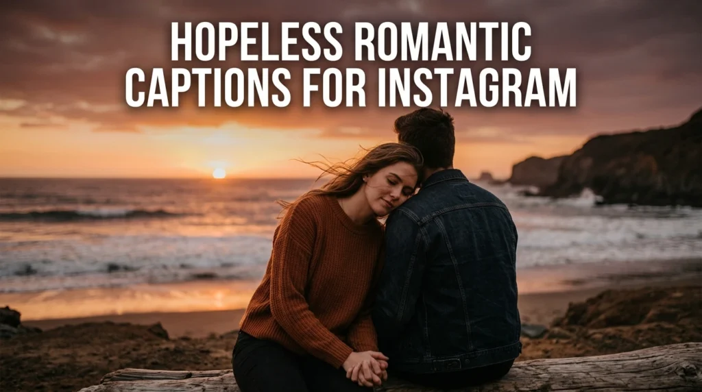 Hopeless Romantic Captions for Instagram