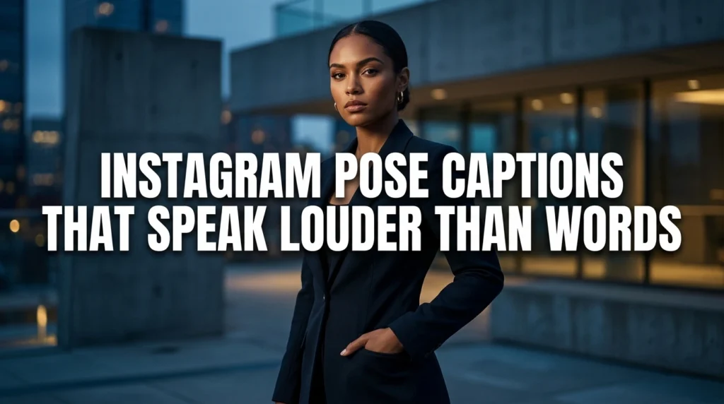 Instagram Pose Captions That Speak Louder Than Words