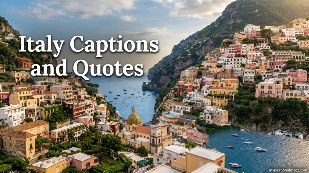 Italy Captions and Quotes
