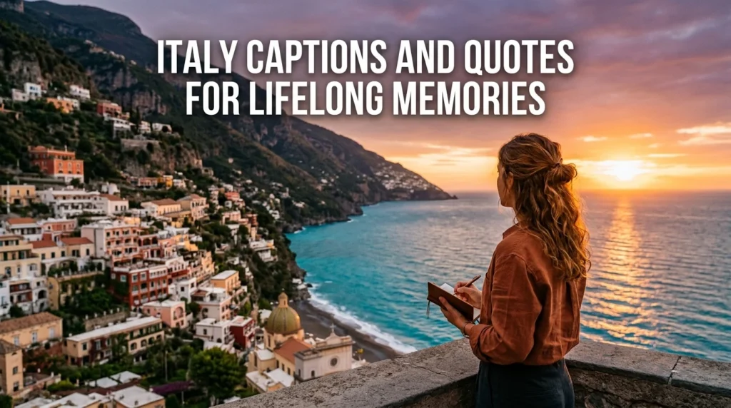 Italy Captions and Quotes for Lifelong Memories
