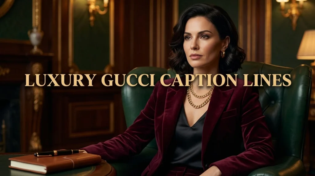 Luxury Gucci Caption Lines