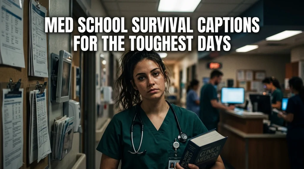Med School Survival Captions for the Toughest Days