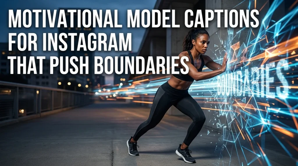 Motivational Model Captions for Instagram That Push Boundaries