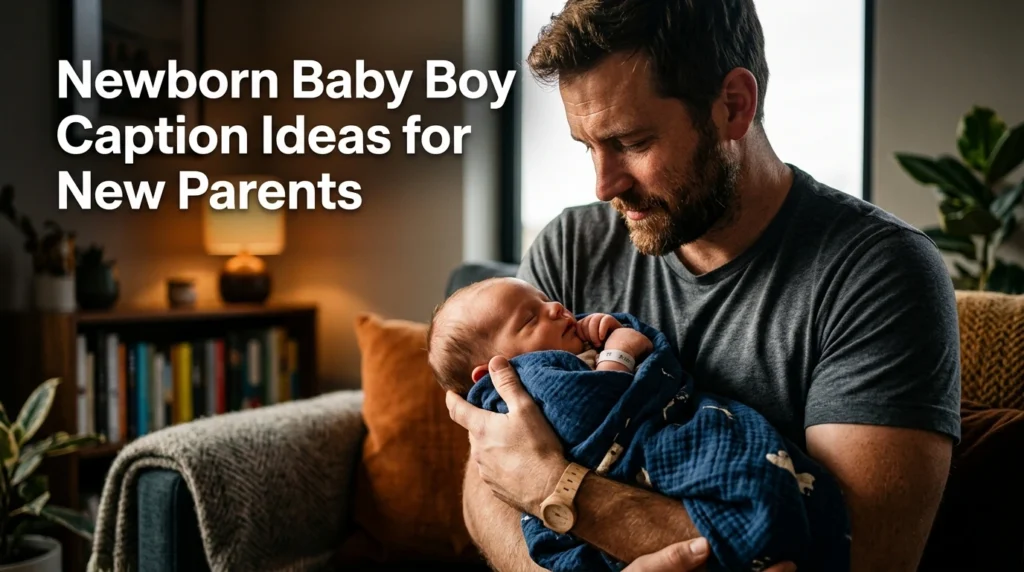 Newborn Baby Boy Caption Ideas for New Parents