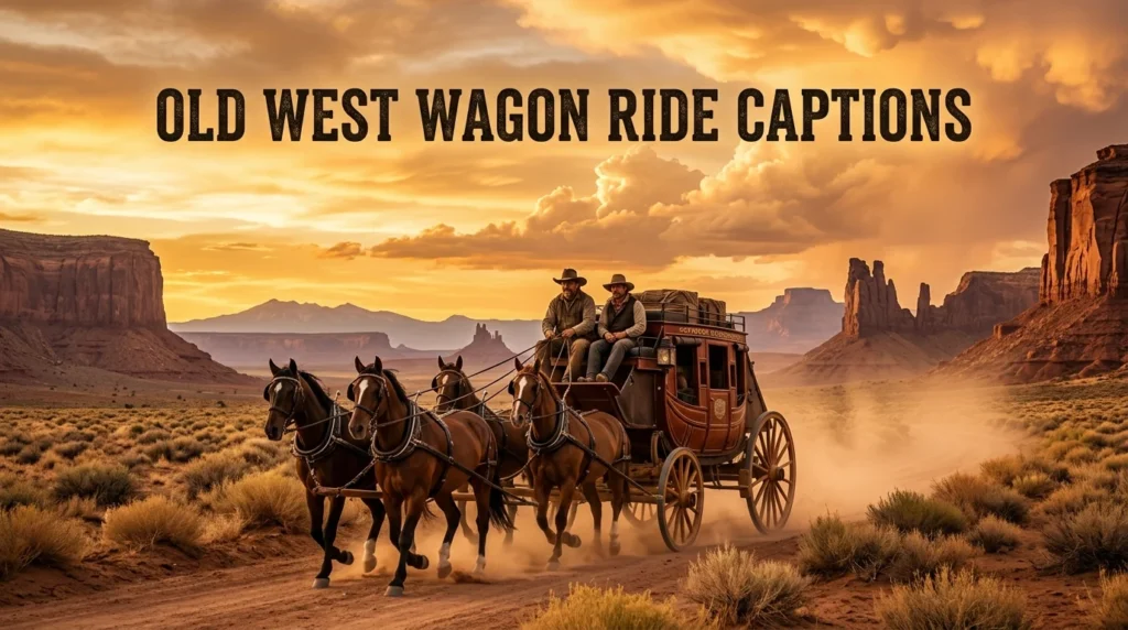 Old West Wagon Ride Captions