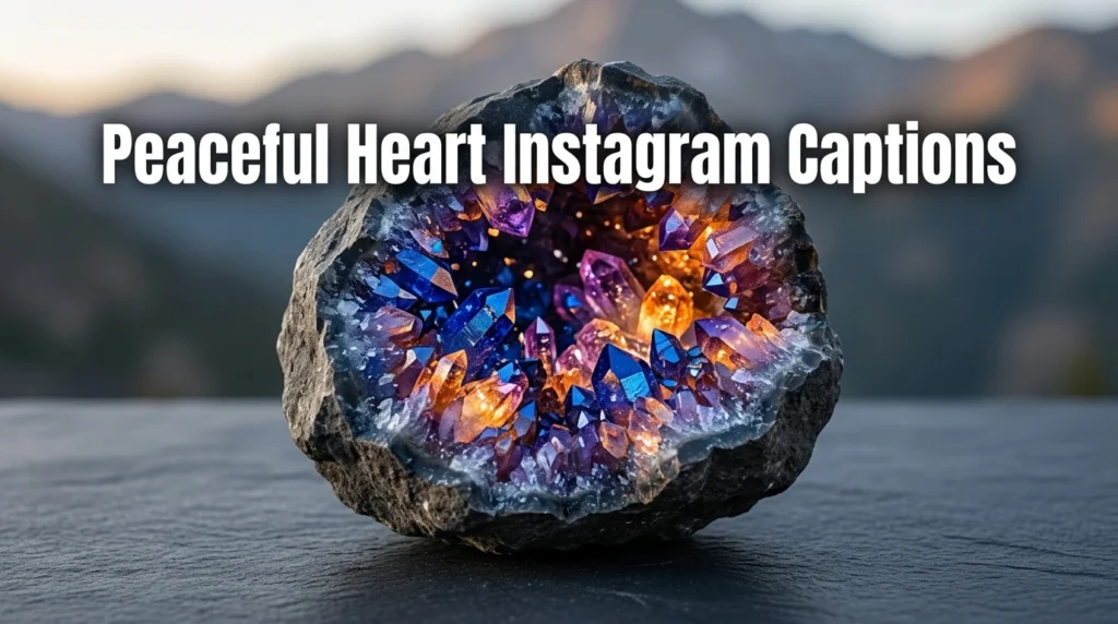 Peaceful Heart Instagram Captions