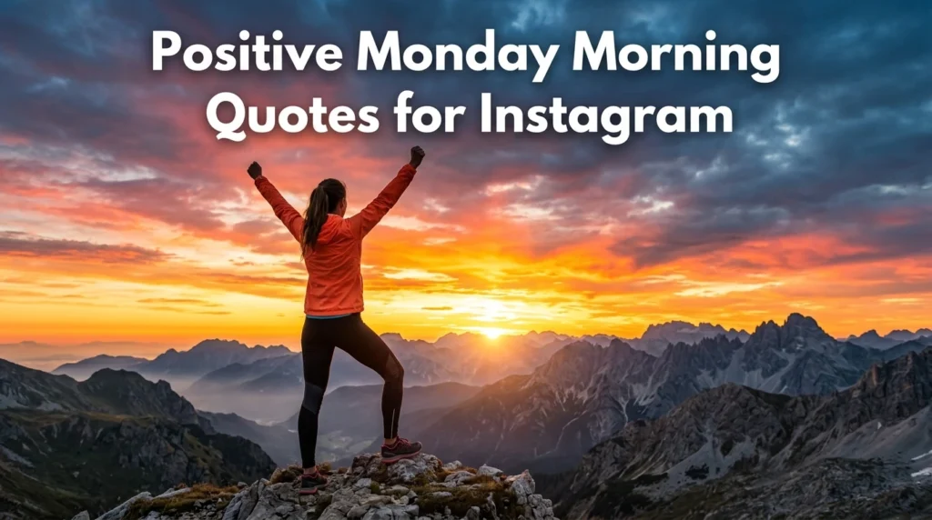 Positive Monday Morning Quotes for Instagram