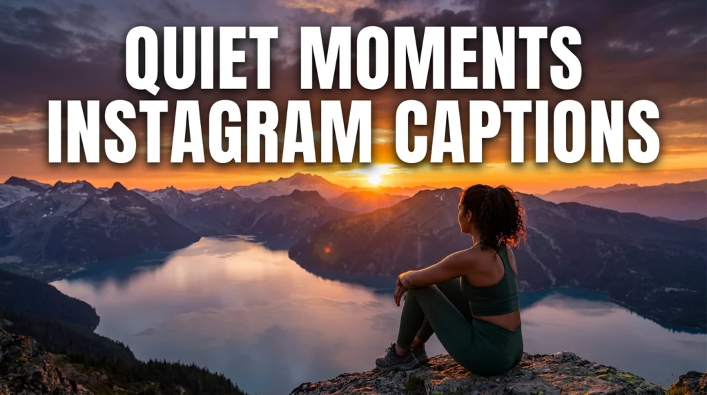 Quiet Moments Instagram Captions