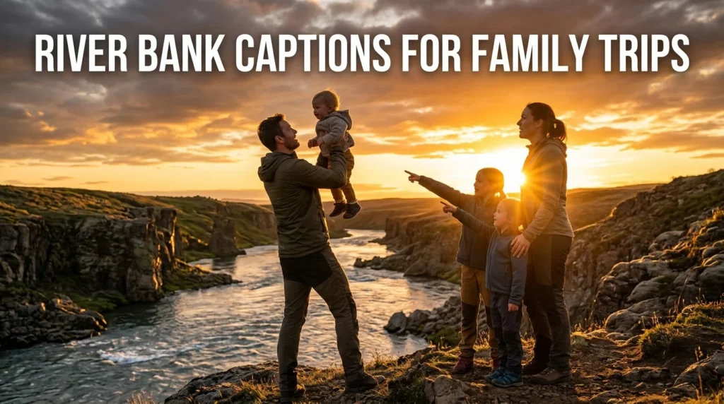 River Bank Captions for Family Trips