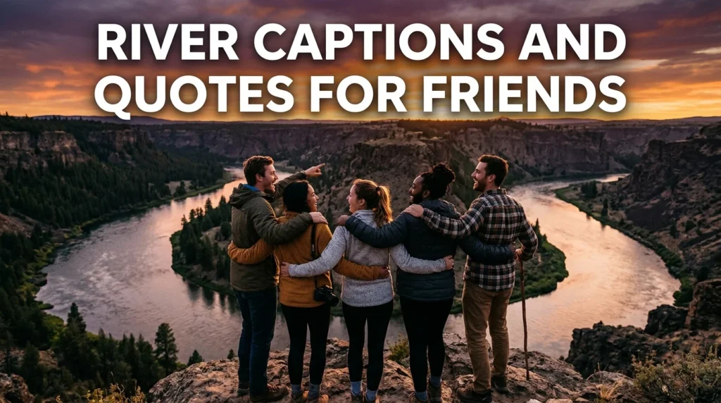 River Captions and Quotes for Friends