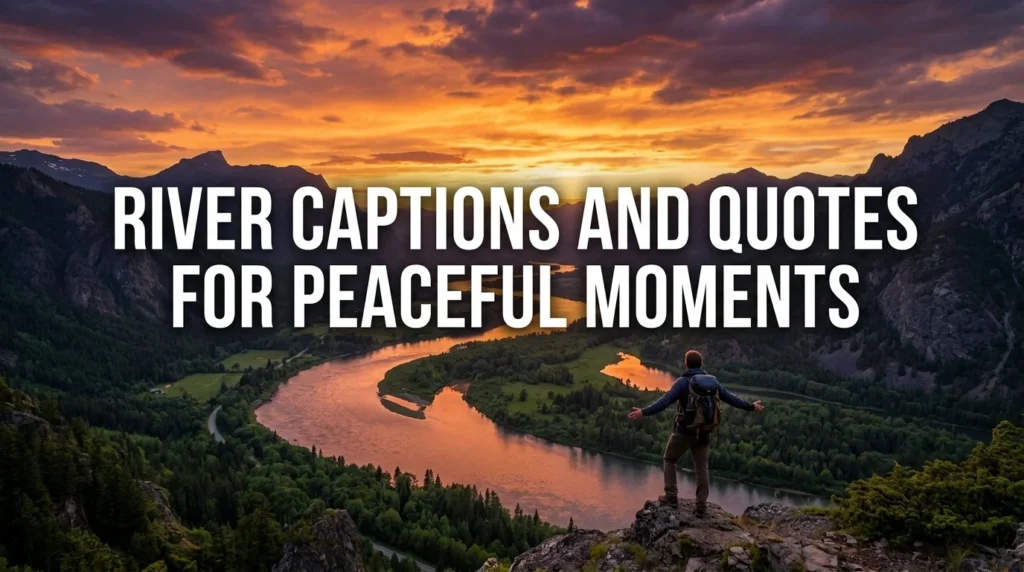 River Captions and Quotes for Peaceful Moments
