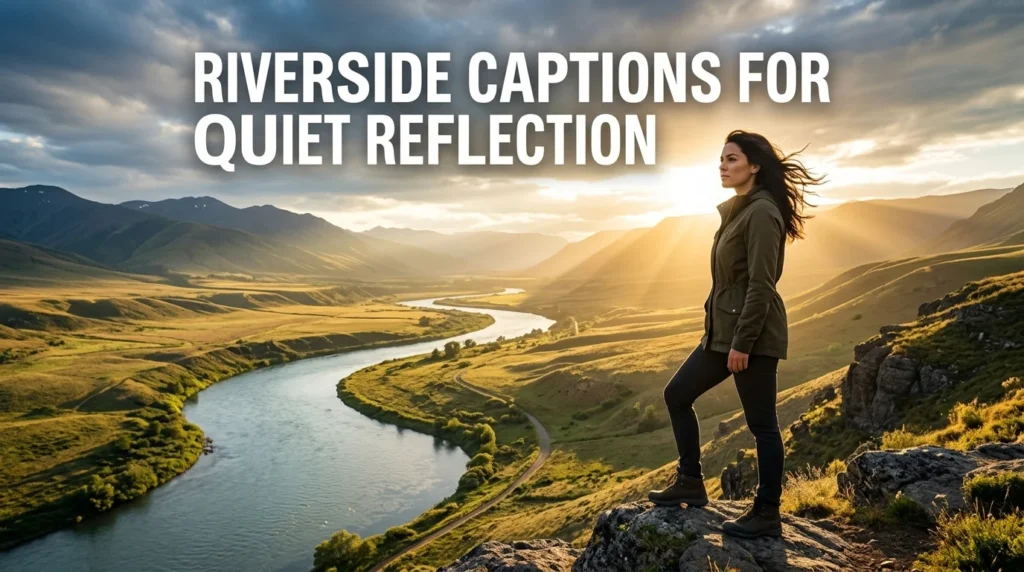Riverside Captions for Quiet Reflection