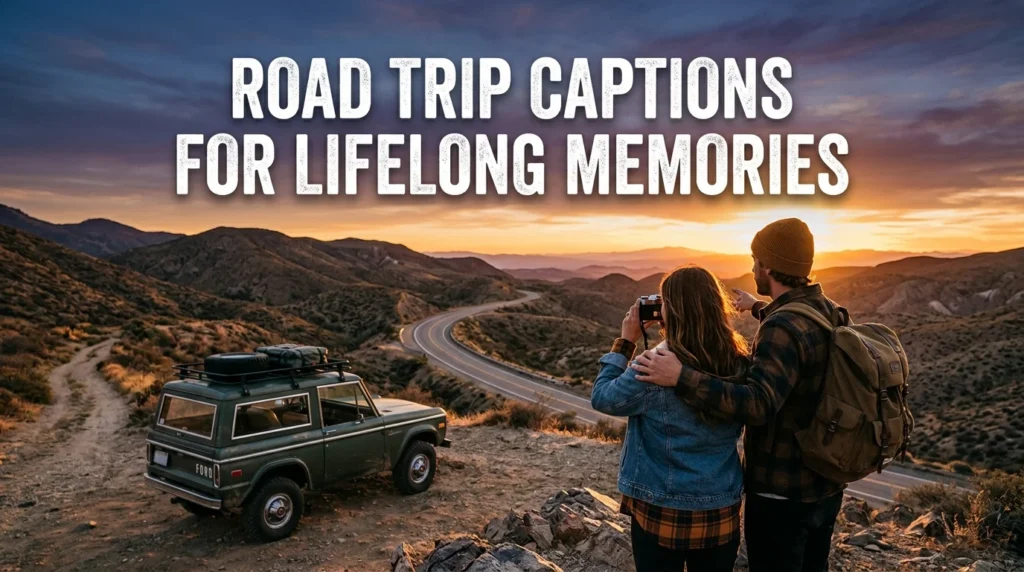 Road Trip Captions for Lifelong Memories