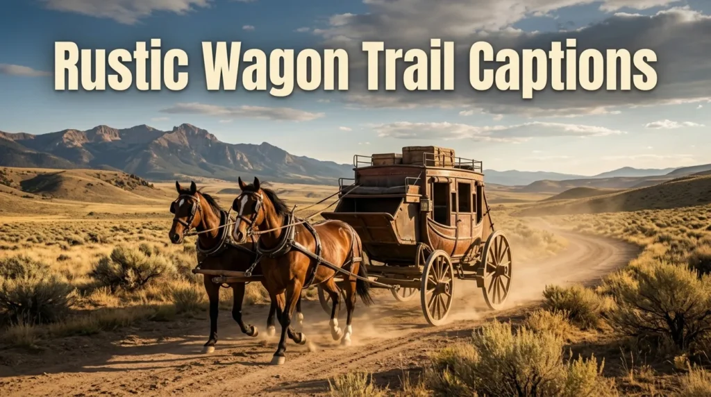 Rustic Wagon Trail Captions