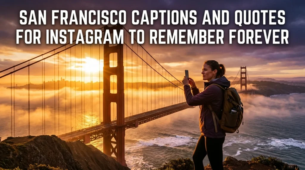 San Francisco Captions and Quotes for Instagram to Remember Forever