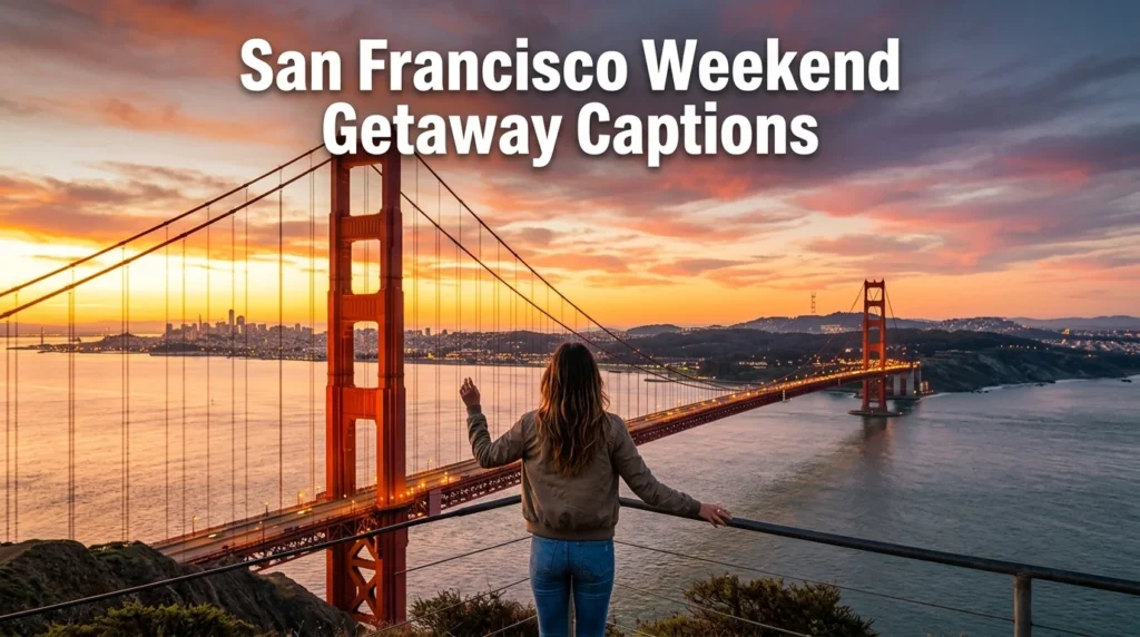 San Francisco Weekend Getaway Captions