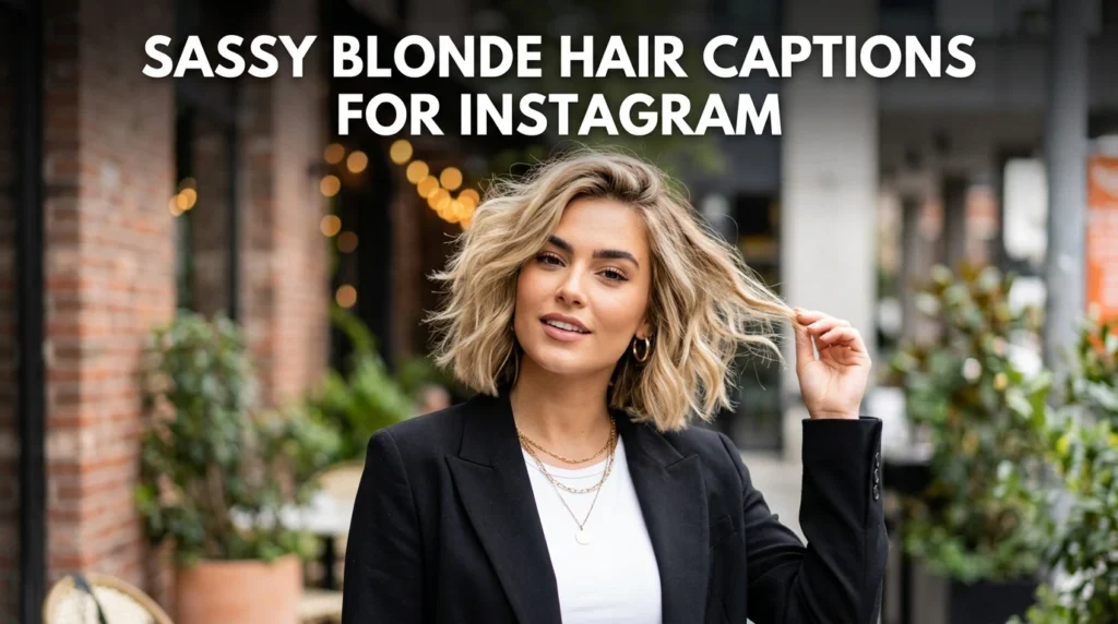 Sassy Blonde Hair Captions for Instagram