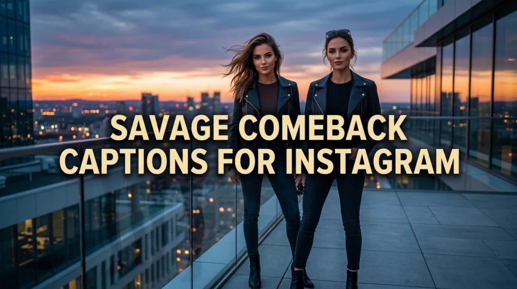 Savage Comeback Captions for Instagram