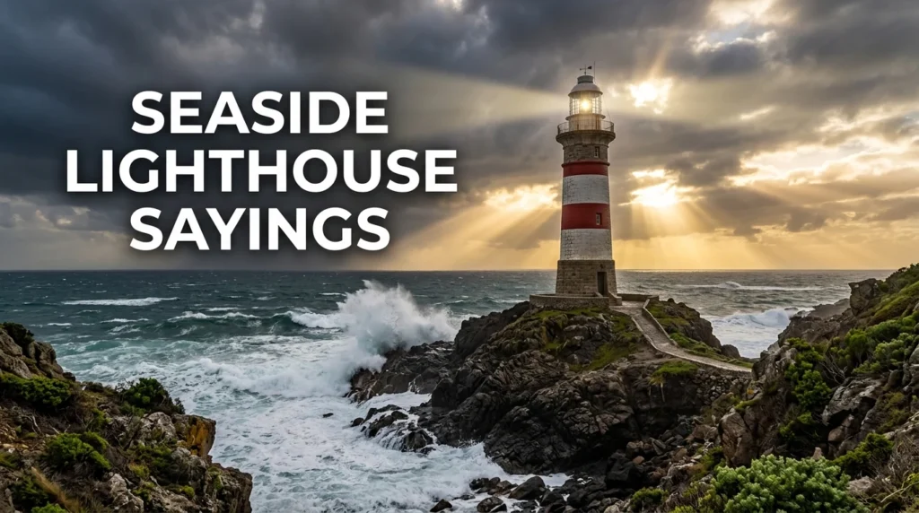 Seaside Lighthouse Sayings