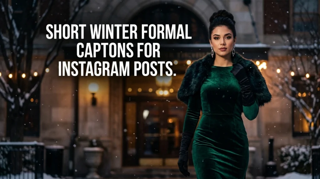 Short Winter Formal Captions for Instagram Posts
