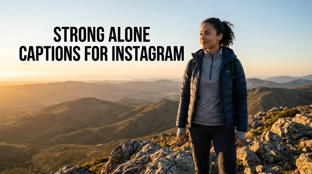 Strong Alone Captions for Instagram