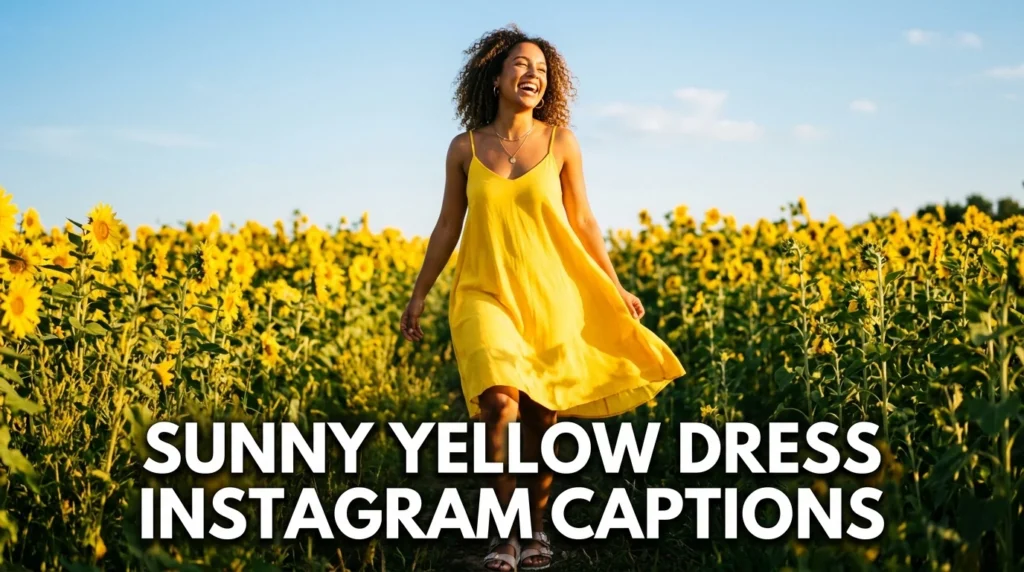 Sunny Yellow Dress Instagram Captions