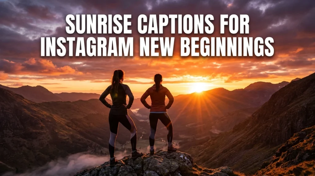 Sunrise Captions for Instagram New Beginnings