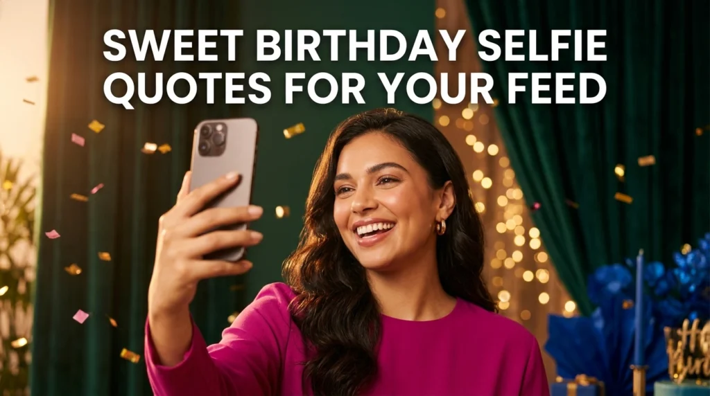 Sweet Birthday Selfie Quotes for Your Feed
