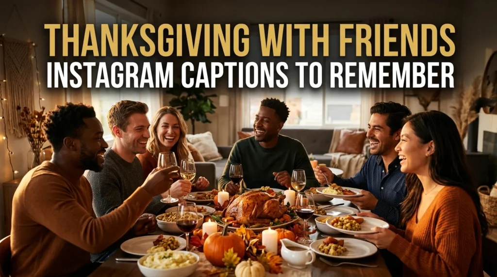 Thanksgiving with Friends Instagram Captions to Remember