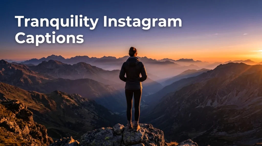 Tranquility Instagram Captions