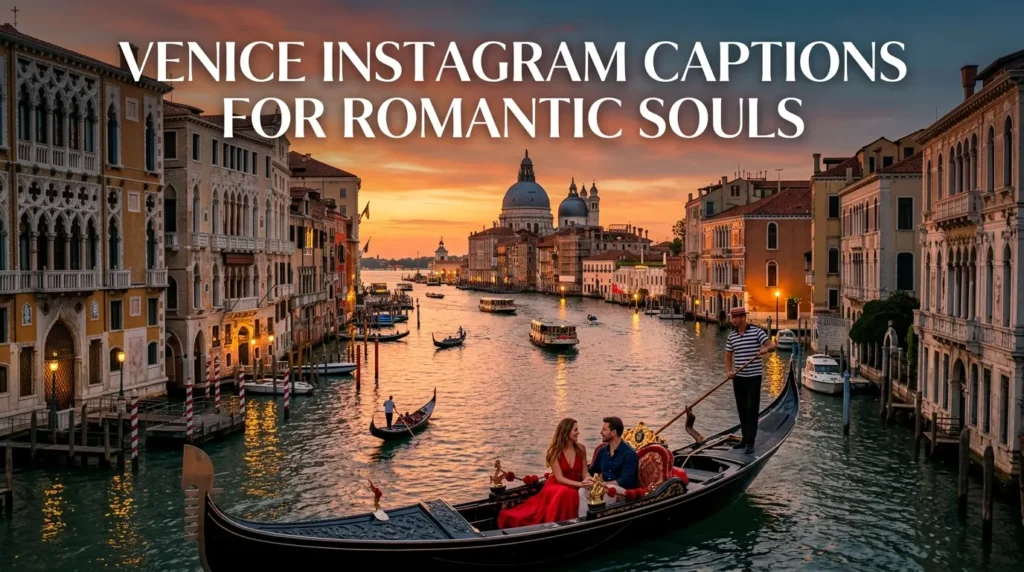 Venice Instagram Captions for Romantic Souls
