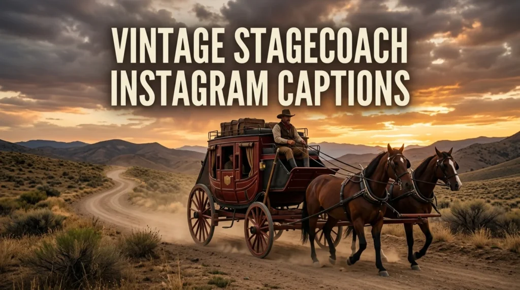Vintage Stagecoach Instagram Captions