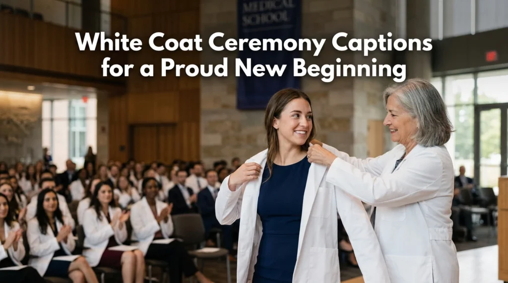 White Coat Ceremony Captions for a Proud New Beginning