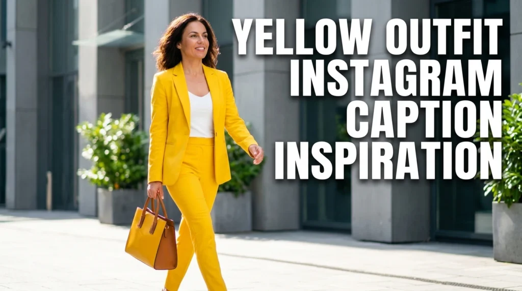 Yellow Outfit Instagram Caption Inspiration