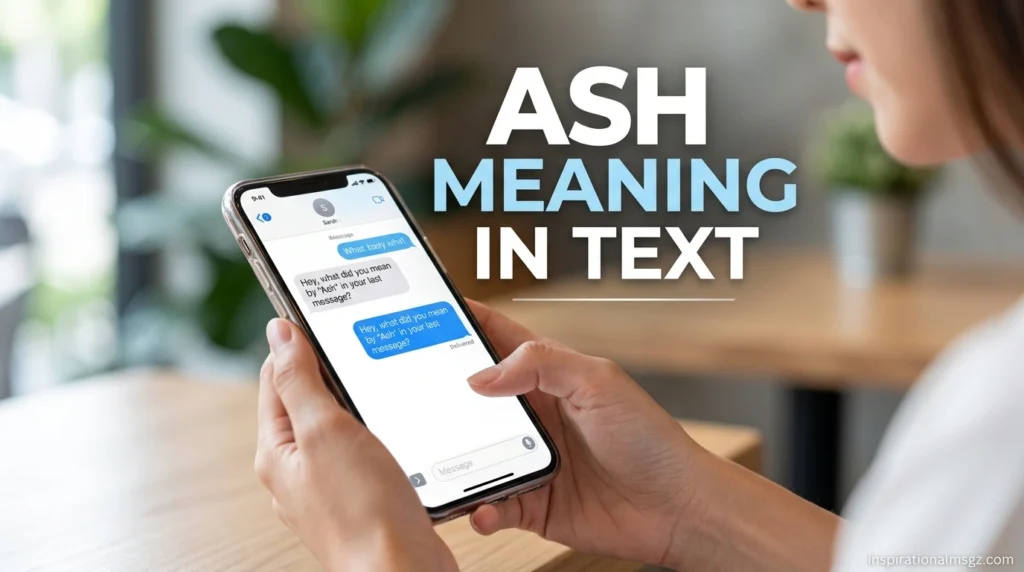 Ash Meaning in Text