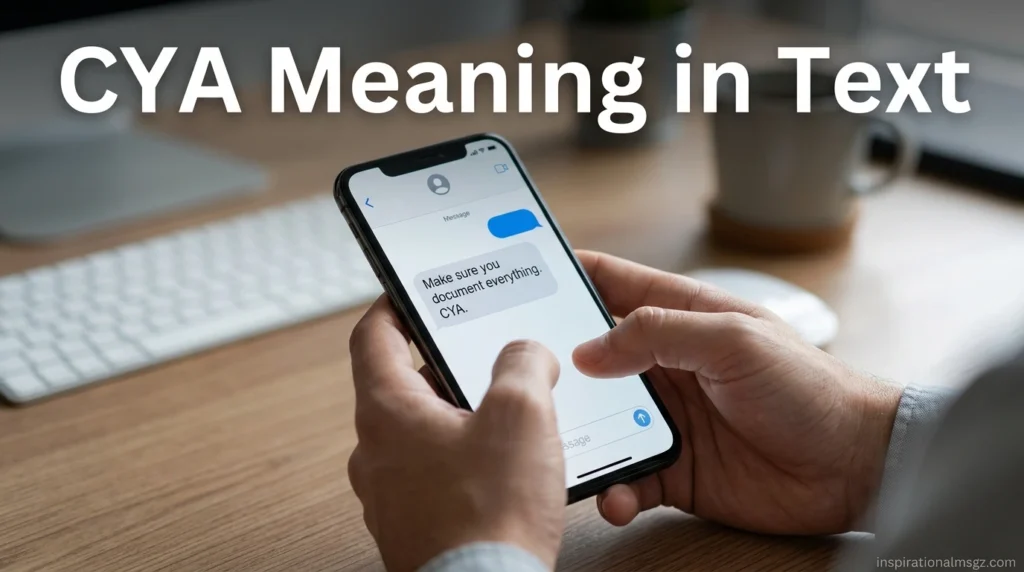 CYA Meaning in Text