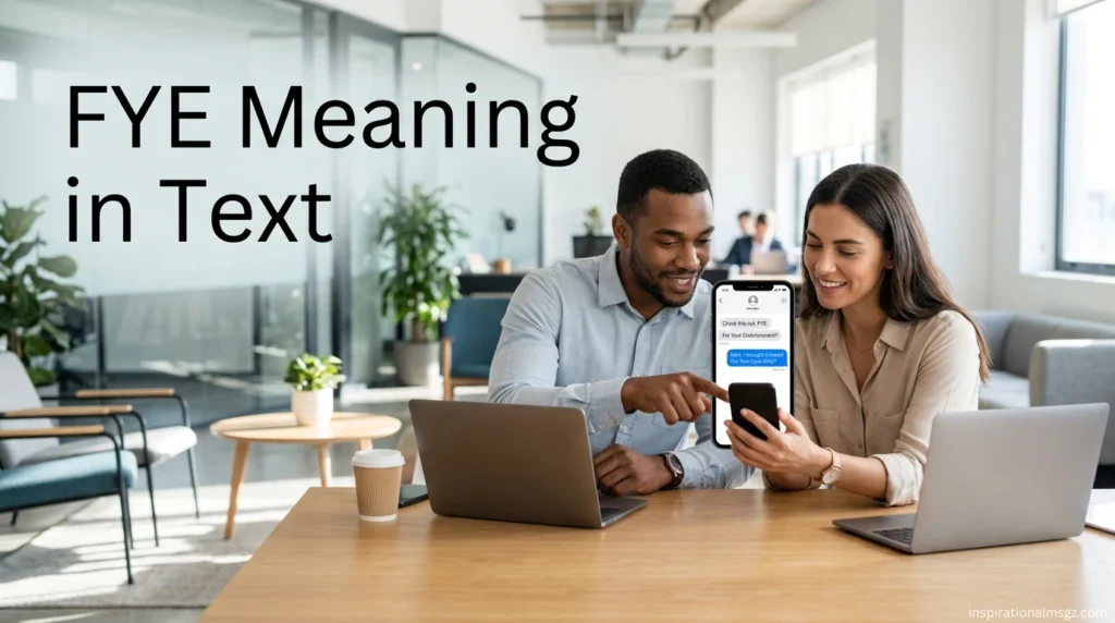FYE Meaning in Text